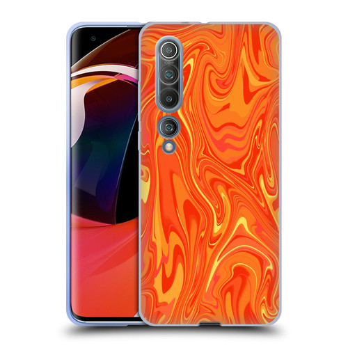 Suzan Lind Marble 2 Orange Soft Gel Case for Xiaomi Mi 10 5G / Mi 10 Pro 5G