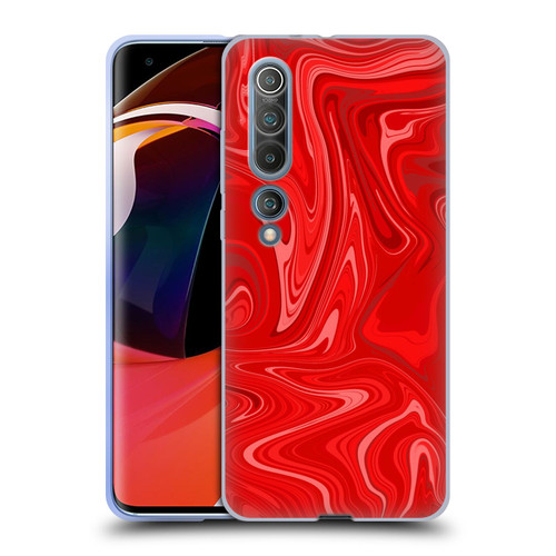 Suzan Lind Marble 2 Red Soft Gel Case for Xiaomi Mi 10 5G / Mi 10 Pro 5G