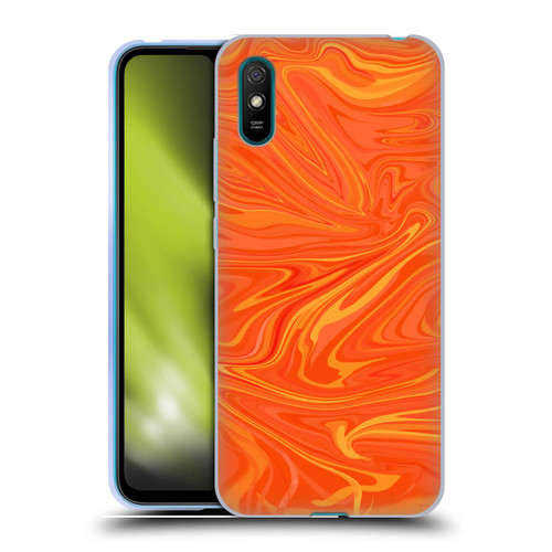 Suzan Lind Marble 2 Honey Orange Soft Gel Case for Xiaomi Redmi 9A / Redmi 9AT