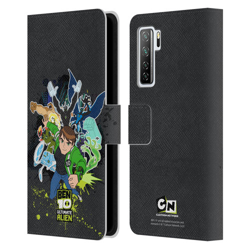 Ben 10: Ultimate Alien Graphics Character Art Leather Book Wallet Case Cover For Huawei Nova 7 SE/P40 Lite 5G