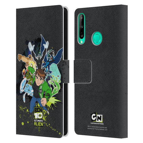 Ben 10: Ultimate Alien Graphics Character Art Leather Book Wallet Case Cover For Huawei P40 lite E