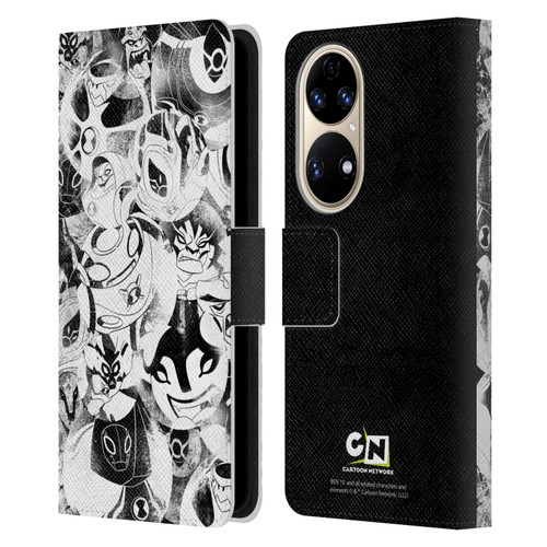Ben 10: Ultimate Alien Graphics Ultimate Forms Leather Book Wallet Case Cover For Huawei P50
