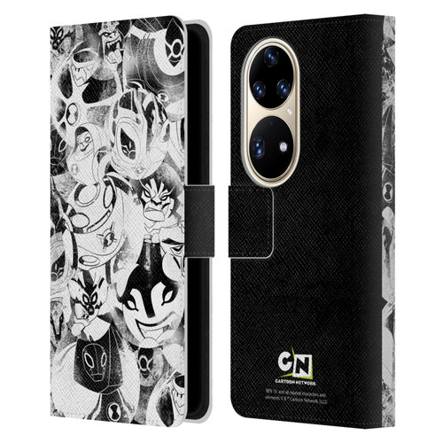 Ben 10: Ultimate Alien Graphics Ultimate Forms Leather Book Wallet Case Cover For Huawei P50 Pro