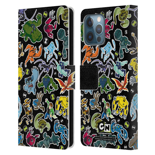 Ben 10: Ultimate Alien Graphics Alien Pattern Leather Book Wallet Case Cover For Apple iPhone 12 Pro Max