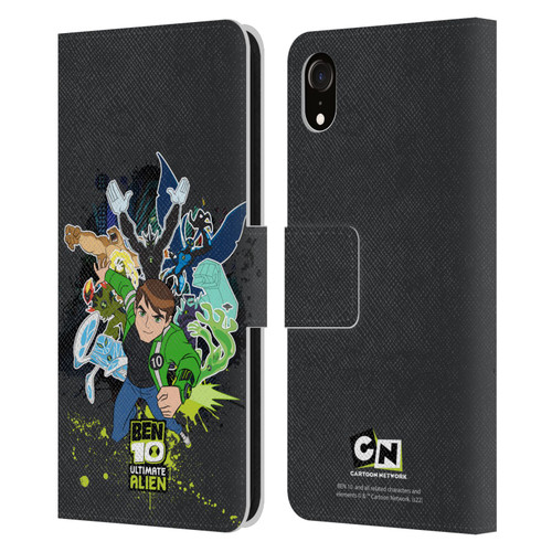 Ben 10: Ultimate Alien Graphics Character Art Leather Book Wallet Case Cover For Apple iPhone XR