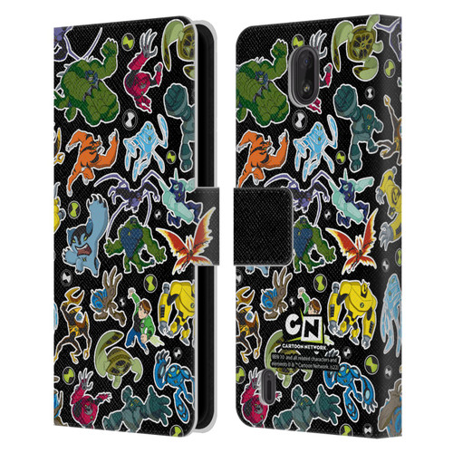 Ben 10: Ultimate Alien Graphics Alien Pattern Leather Book Wallet Case Cover For Nokia C01 Plus/C1 2nd Edition