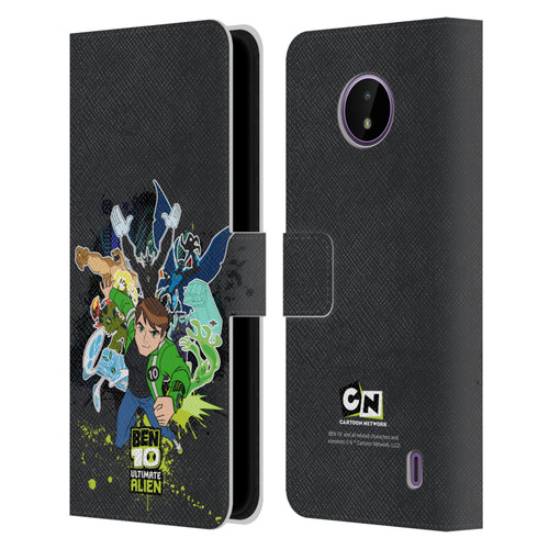 Ben 10: Ultimate Alien Graphics Character Art Leather Book Wallet Case Cover For Nokia C10 / C20