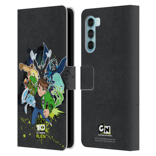 Ben 10: Ultimate Alien Graphics Character Art Leather Book Wallet Case Cover For Motorola Edge S30 / Moto G200 5G