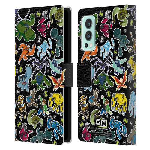 Ben 10: Ultimate Alien Graphics Alien Pattern Leather Book Wallet Case Cover For OnePlus Nord 2 5G