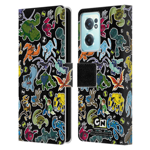 Ben 10: Ultimate Alien Graphics Alien Pattern Leather Book Wallet Case Cover For OnePlus Nord CE 2 5G