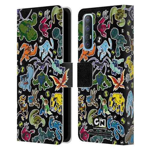 Ben 10: Ultimate Alien Graphics Alien Pattern Leather Book Wallet Case Cover For OPPO Find X2 Neo 5G