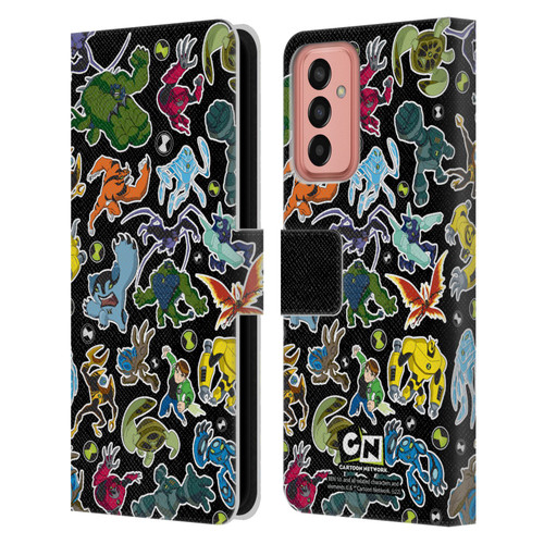 Ben 10: Ultimate Alien Graphics Alien Pattern Leather Book Wallet Case Cover For Samsung Galaxy M13 (2022)