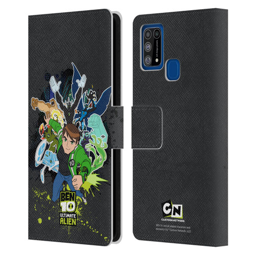 Ben 10: Ultimate Alien Graphics Character Art Leather Book Wallet Case Cover For Samsung Galaxy M31 (2020)