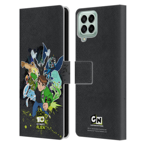 Ben 10: Ultimate Alien Graphics Character Art Leather Book Wallet Case Cover For Samsung Galaxy M53 (2022)