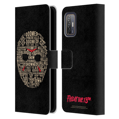 Friday the 13th 1980 Graphics Typography Leather Book Wallet Case Cover For HTC Desire 21 Pro 5G