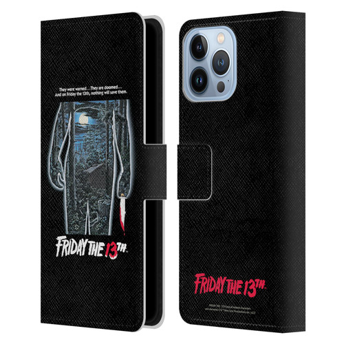 Friday the 13th 1980 Graphics Poster Leather Book Wallet Case Cover For Apple iPhone 13 Pro Max