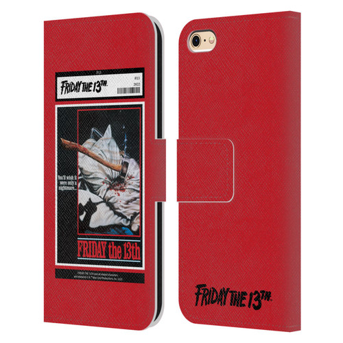 Friday the 13th 1980 Graphics Poster 2 Leather Book Wallet Case Cover For Apple iPhone 6 / iPhone 6s