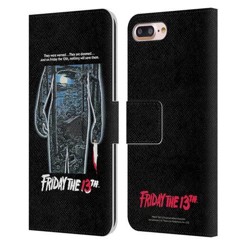 Friday the 13th 1980 Graphics Poster Leather Book Wallet Case Cover For Apple iPhone 7 Plus / iPhone 8 Plus