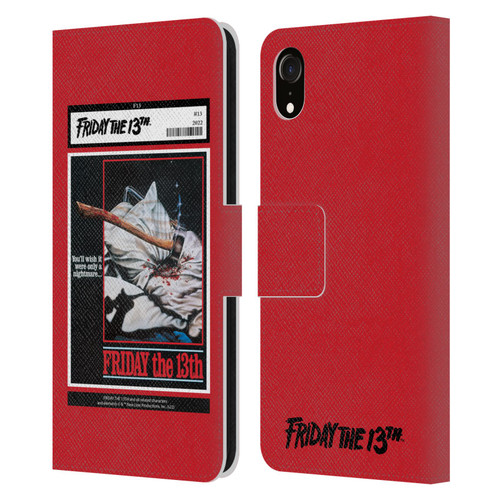 Friday the 13th 1980 Graphics Poster 2 Leather Book Wallet Case Cover For Apple iPhone XR