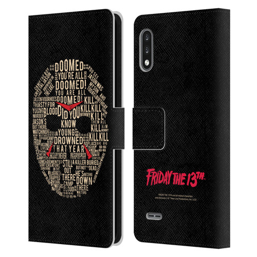 Friday the 13th 1980 Graphics Typography Leather Book Wallet Case Cover For LG K22