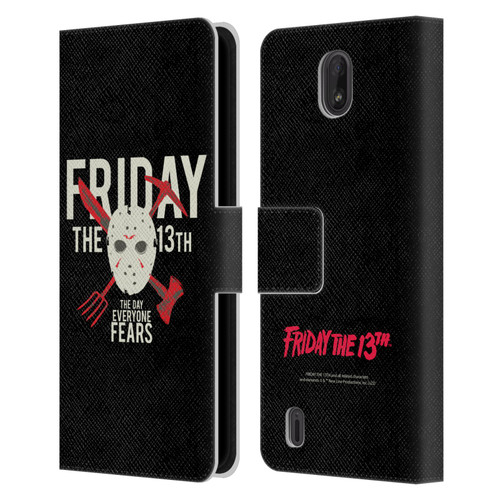 Friday the 13th 1980 Graphics The Day Everyone Fears Leather Book Wallet Case Cover For Nokia C01 Plus/C1 2nd Edition