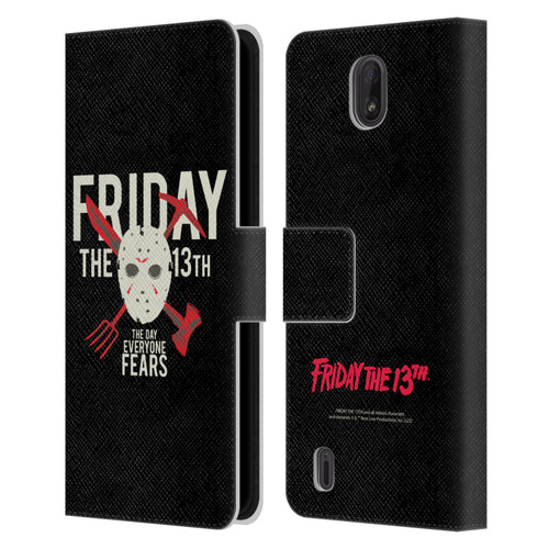 Friday the 13th 1980 Graphics The Day Everyone Fears Leather Book Wallet Case Cover For Nokia C01 Plus/C1 2nd Edition