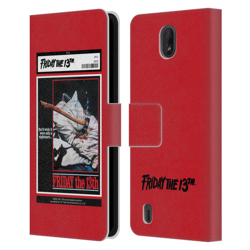 Friday the 13th 1980 Graphics Poster 2 Leather Book Wallet Case Cover For Nokia C01 Plus/C1 2nd Edition