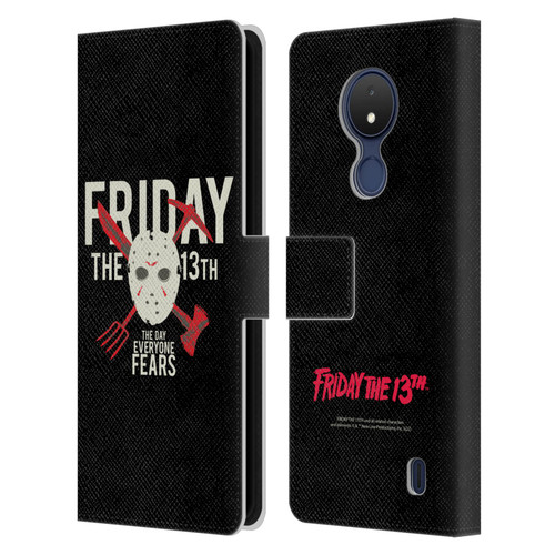 Friday the 13th 1980 Graphics The Day Everyone Fears Leather Book Wallet Case Cover For Nokia C21