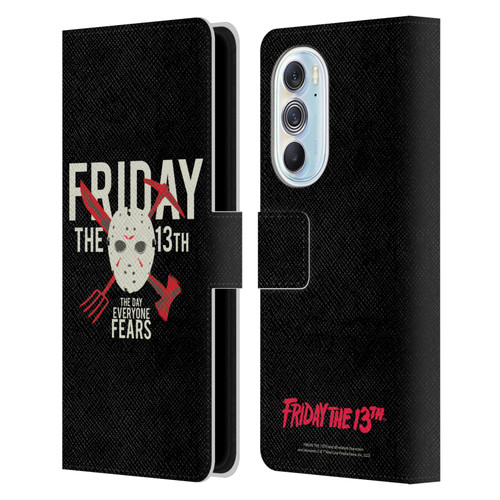 Friday the 13th 1980 Graphics The Day Everyone Fears Leather Book Wallet Case Cover For Motorola Edge X30
