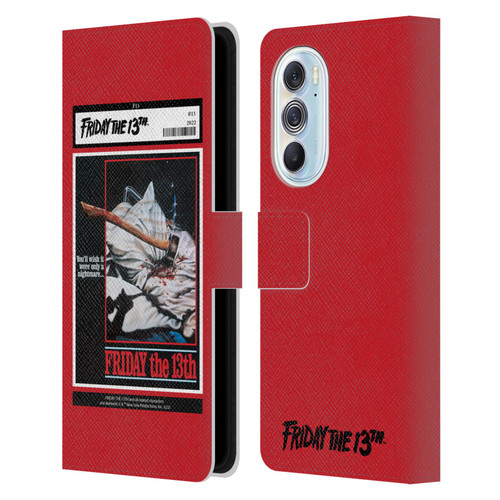 Friday the 13th 1980 Graphics Poster 2 Leather Book Wallet Case Cover For Motorola Edge X30