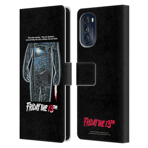 Friday the 13th 1980 Graphics Poster Leather Book Wallet Case Cover For Motorola Moto G (2022)