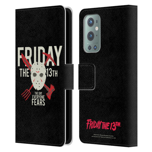 Friday the 13th 1980 Graphics The Day Everyone Fears Leather Book Wallet Case Cover For OnePlus 9
