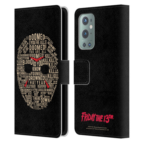 Friday the 13th 1980 Graphics Typography Leather Book Wallet Case Cover For OnePlus 9