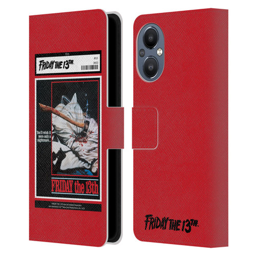 Friday the 13th 1980 Graphics Poster 2 Leather Book Wallet Case Cover For OnePlus Nord N20 5G