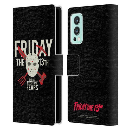 Friday the 13th 1980 Graphics The Day Everyone Fears Leather Book Wallet Case Cover For OnePlus Nord 2 5G
