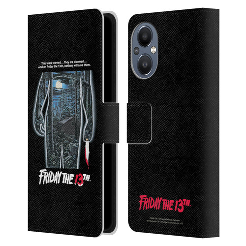 Friday the 13th 1980 Graphics Poster Leather Book Wallet Case Cover For OnePlus Nord N20 5G