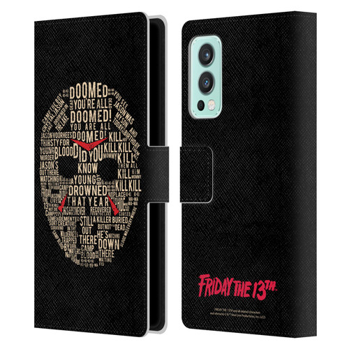 Friday the 13th 1980 Graphics Typography Leather Book Wallet Case Cover For OnePlus Nord 2 5G