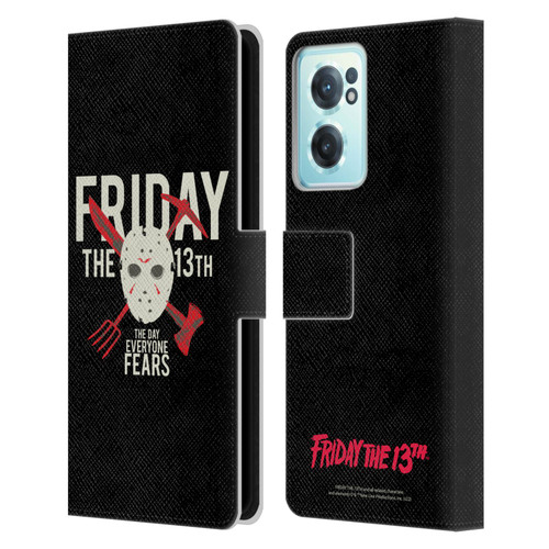 Friday the 13th 1980 Graphics The Day Everyone Fears Leather Book Wallet Case Cover For OnePlus Nord CE 2 5G
