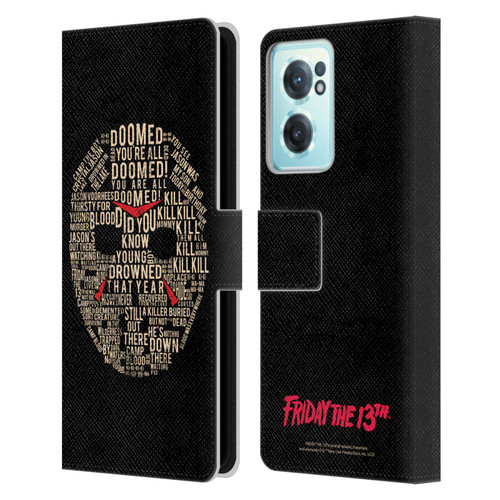 Friday the 13th 1980 Graphics Typography Leather Book Wallet Case Cover For OnePlus Nord CE 2 5G