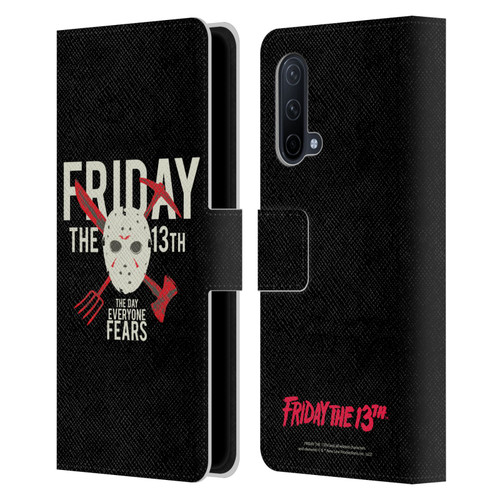Friday the 13th 1980 Graphics The Day Everyone Fears Leather Book Wallet Case Cover For OnePlus Nord CE 5G