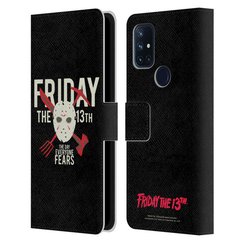 Friday the 13th 1980 Graphics The Day Everyone Fears Leather Book Wallet Case Cover For OnePlus Nord N10 5G