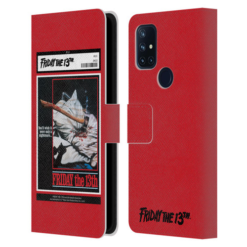 Friday the 13th 1980 Graphics Poster 2 Leather Book Wallet Case Cover For OnePlus Nord N10 5G