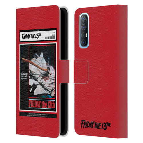 Friday the 13th 1980 Graphics Poster 2 Leather Book Wallet Case Cover For OPPO Find X2 Neo 5G