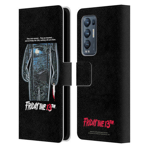 Friday the 13th 1980 Graphics Poster Leather Book Wallet Case Cover For OPPO Find X3 Neo / Reno5 Pro+ 5G