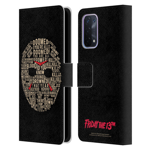 Friday the 13th 1980 Graphics Typography Leather Book Wallet Case Cover For OPPO A54 5G