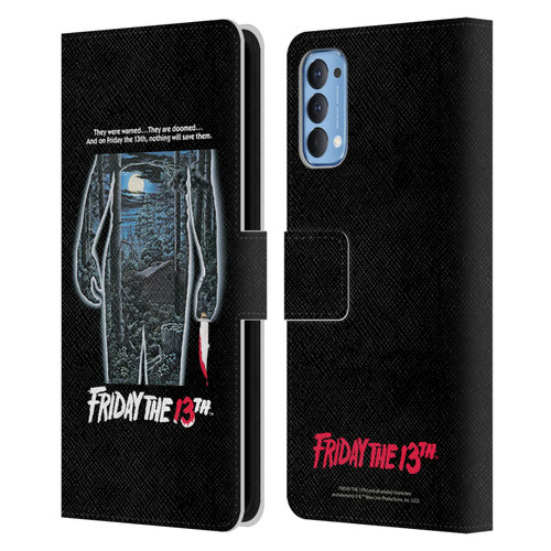 Friday the 13th 1980 Graphics Poster Leather Book Wallet Case Cover For OPPO Reno 4 5G