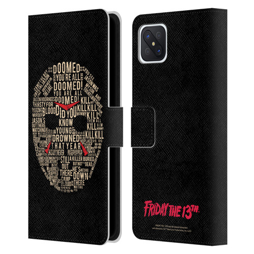 Friday the 13th 1980 Graphics Typography Leather Book Wallet Case Cover For OPPO Reno4 Z 5G