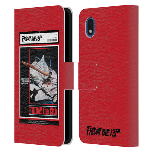 Friday the 13th 1980 Graphics Poster 2 Leather Book Wallet Case Cover For Samsung Galaxy A01 Core (2020)