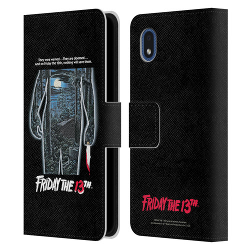 Friday the 13th 1980 Graphics Poster Leather Book Wallet Case Cover For Samsung Galaxy A01 Core (2020)