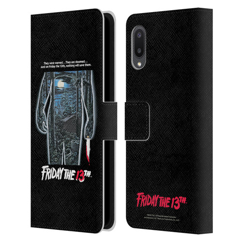 Friday the 13th 1980 Graphics Poster Leather Book Wallet Case Cover For Samsung Galaxy A02/M02 (2021)